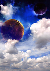 Canvas Print - space sky