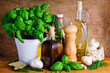 herbs, spices and olive oil
