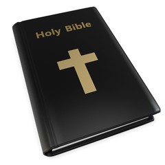 Wall Mural - 3d holy bible with golden cross