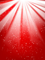 Wall Mural - shiny red vector background with place for your text