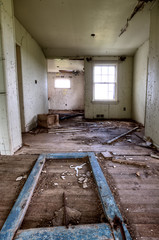 Wall Mural - Interior abandoned house prairie