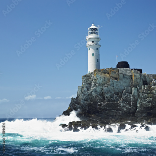 Naklejka samoprzylepna Latarnia morska, skała fastnet, korek hrabstwa, Irlandia