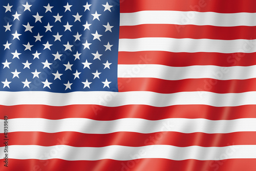 Naklejka na szafę United States flag