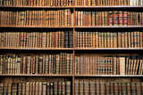 Fototapeta Nowy Jork - Antique book racks in an old library in Vienna
