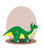 Fototapeta Dinusie - Animation hero dinosaur