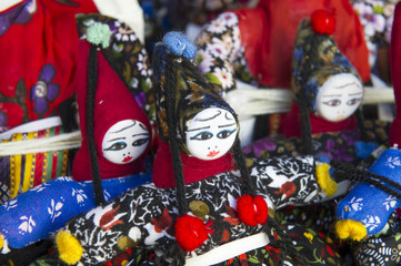 Typical puppets as Turkish souvenir