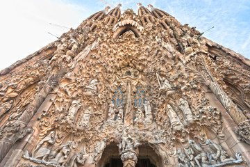 Fototapete - La Sagrada Familia, Barcelona, spain.