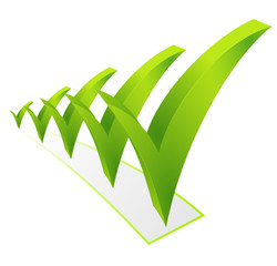 Poster - validé vert design