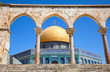 Golden Dome on the Rock Mosque in Jerusalem, Israel. 