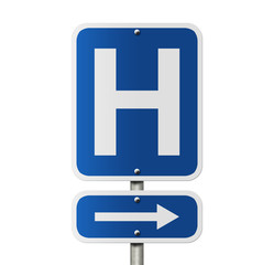 Hospital Direction Sign