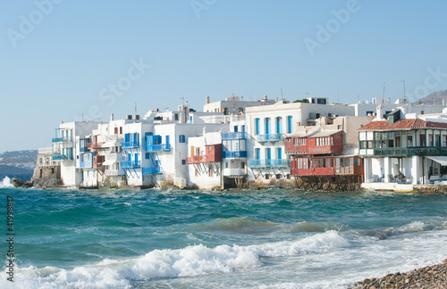 Naklejka samoprzylepna Mykonos - mała wenecja