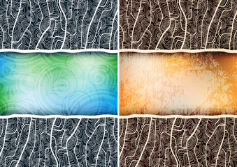 Wall Mural - creative design banners. eps10