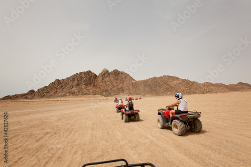 Obraz w ramie Quad bike safari in Egypt