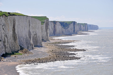 les dernières falaises avant la baie de Somme