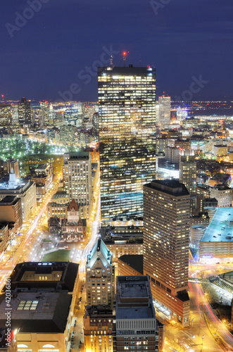Board z aluminiowym obramowaniem Panoramę Bostonu