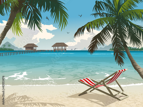 Obraz na płótnie canvas Tropikalna plaża