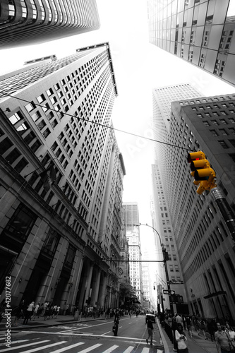 Fototapeta na wymiar Wall Street Nowy Jork
