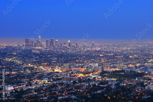 Naklejka samoprzylepna Centrum Los Angeles
