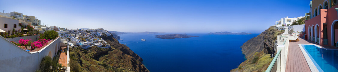 Poster - Santorini panorama - Greece