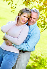 Canvas Print - Happy senior couple.