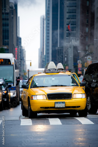 Naklejka ścienna transport urbain à new york