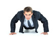 © ASDF - Business man doing push-ups