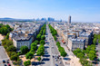 The Avenue Charles de Gaulle. Paris.