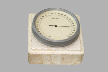 Aneroid barometer old.