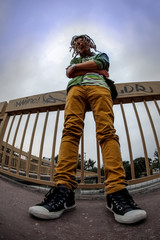 young man with dreadlocks