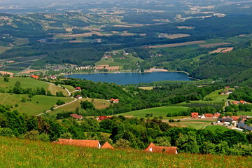 Poster - KULM mit Stubenbergsee ( Oststeiermark )