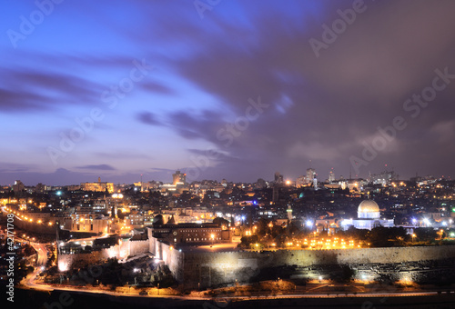 Fotoboard na płycie Panoramę Jerozolimy