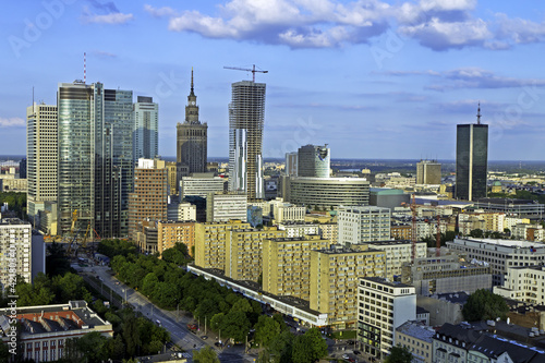 Board z aluminiowym obramowaniem Warszawa widok z lotu ptaka