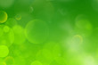 canvas print picture - Green background Flarium Bubbles 09