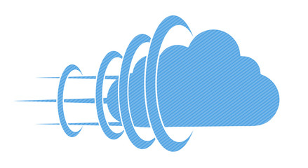 Wall Mural - vector concept cloud on white background. eps10