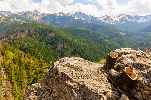 Board z aluminiowym obramowaniem Tatry odpoczynek