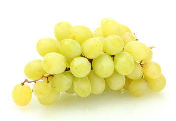 Sticker - ripe sweet grapes isolated on white