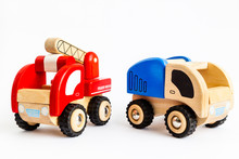 Wooden Truck And Fire Engine