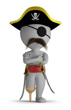 3d Small People - Pirate