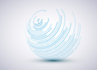Vector binary sphere background. Eps10 illustration