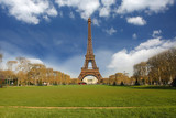Fototapeta Boho - Eiffel Tower in spring time,  Paris, France