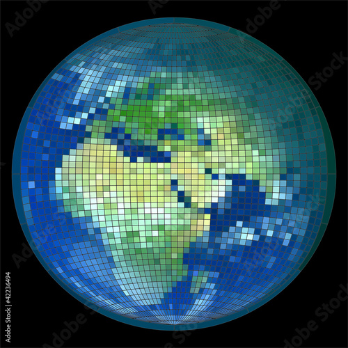 Naklejka na szybę Vector illustration planet Earth.