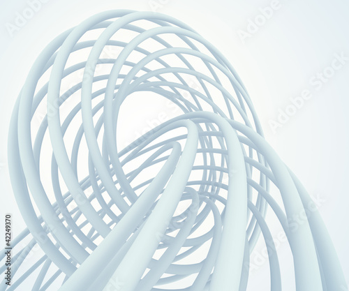 Obraz na płótnie canvas Absract przeplatanie struktur 3d - szablon projektu