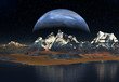 Alien Planet with a Moon