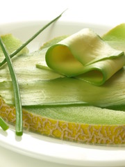 Wall Mural - Appetizer: melon and avocado