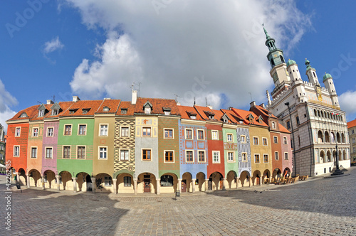 Plakat na papierze fotorealistycznym Rynek, poznan, polska