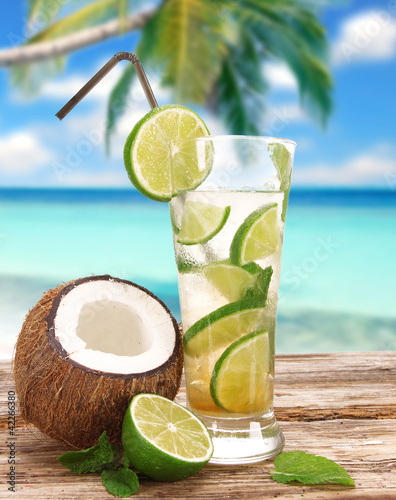Fotoboard na płycie Koktajle na plaży