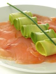 Sticker - Salmon, avocado, chive