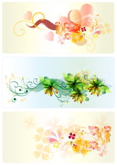 Wall Mural - Backgrounds patterned set