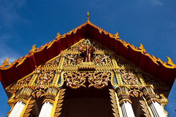 The church roof  in old measure