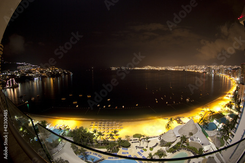 Plakat na papierze fotorealistycznym Acapulco bay meksyk